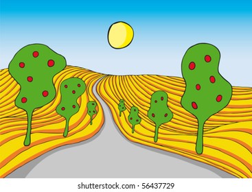 surreal landscape