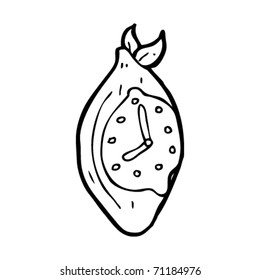surreal lemon clock cartoon surreal lemon clock cartoon