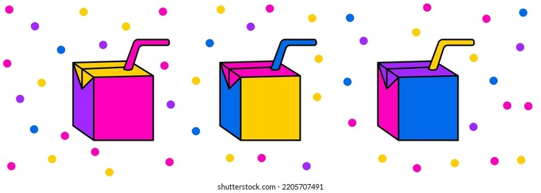 Plantilla de banner horizontal surrealista y psicodélico. Ilustración psicodélica vectorial brillante. Banner de sitio web con elementos surrealistas