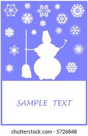Surreal snowflakes design