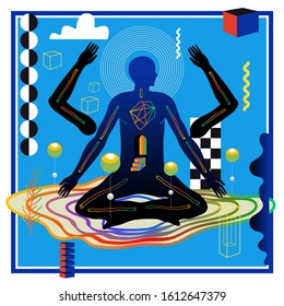 Surreal vector poster. Abstract Pattern Background