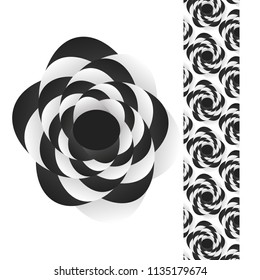 Surrealismvector Background Black White Illustration Pattern Stock