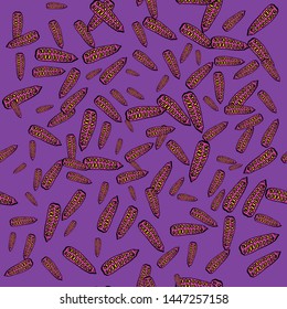 Surrealistic vector ivy gourd seamless pattern