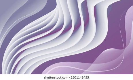 Surrealistic wallpaper in purple and white tones. Excellent background for decorating pages in social networks, posters, presentations, outdoor advertising and other your projects. Vector.