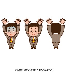 The surrender to businessman