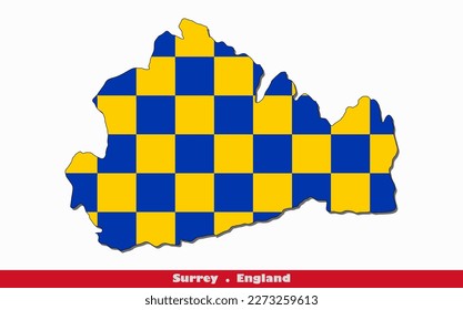 Bandera del Condado de Surrey de Inglaterra
