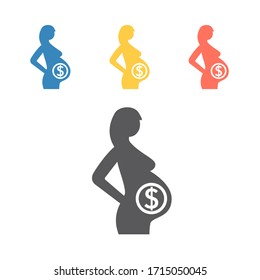 Surrogacy icon. Vector signs for web graphics.