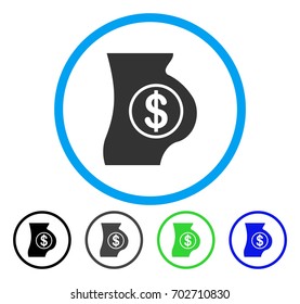 Surrogacy rounded icon. Vector illustration style is a flat iconic symbol inside a circle, black, gray, blue, green versions. Designed for web and software interfaces.