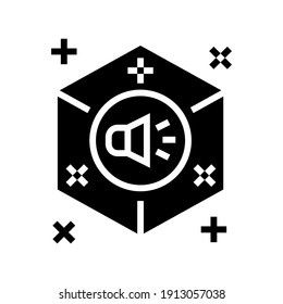 surround sound glyph icon vector. surround sound sign. isolated contour symbol black illustration