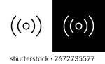 Surround sound icon graphic element Illustration template design