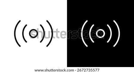 Surround sound icon graphic element Illustration template design