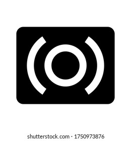 Surround sound icon vector isolated on white background.