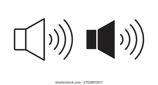 Vector de icono de sonido envolvente elemento de diseño aislado. EPS10
