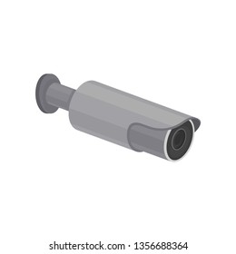 Surveillance camera concept. Video monitoring. Vector illustration.