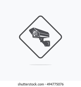 Surveillance camera icon. CCTV cameras vector icon.