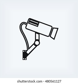 Surveillance Camera icon, flat design best vector icon