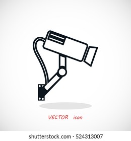 Surveillance Camera icon, flat design best vector icon