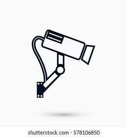 Surveillance Camera icon, flat design best vector icon