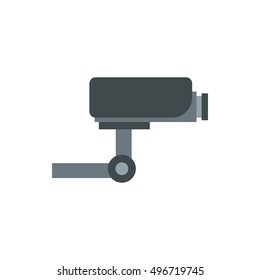 Surveillance camera icon in flat style on a white background vector illustration
