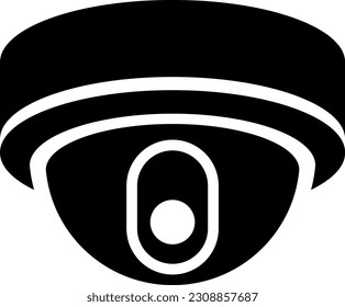 The surveillance camera icon illustration isolated on white background