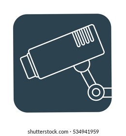 surveillance camera icon image vector illustration design 