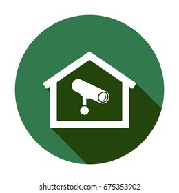 Surveillance  camera icon, isolated. Flat  design. 