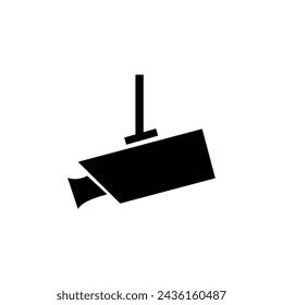 Icono de cámara de vigilancia aislado sobre fondo blanco. Símbolo de información pública moderno, simple, vector, icono para el diseño de sitios web, aplicación móvil, ui. Ilustración vectorial