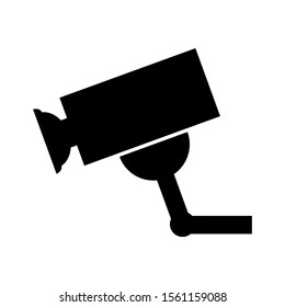 Surveillance camera icon on white background. Vector illustration.
