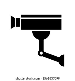 Surveillance camera icon on white background. Vector illustration.
