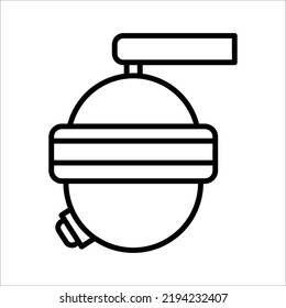 surveillance camera icon on white background