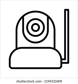surveillance camera icon on white background
