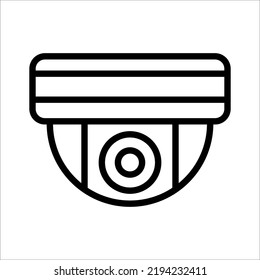 surveillance camera icon on white background