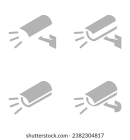 surveillance camera icon on a white background, vector illustration