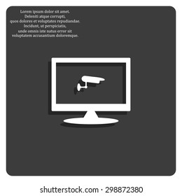 surveillance Camera. icon. vector design