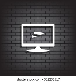 surveillance Camera. icon. vector design