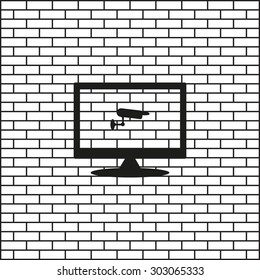 surveillance Camera. icon. vector design