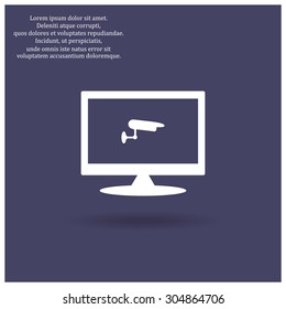 surveillance Camera. icon. vector design