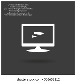 surveillance Camera. icon. vector design