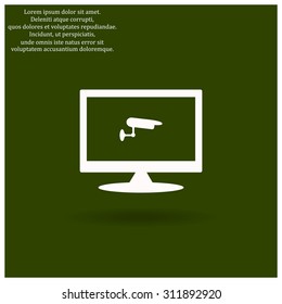 surveillance Camera. icon. vector design