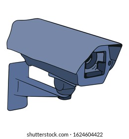 Surveillance camera icon. Vector illustration