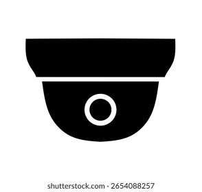 surveillance camera icon vector on white background