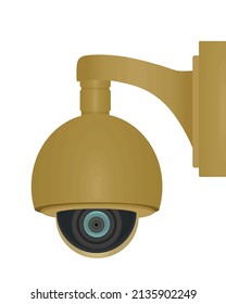 Surveillance camera lens. vector illustration