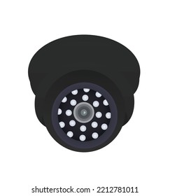 Surveillance camera lens. vector illustration