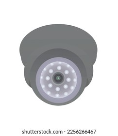 Surveillance camera lens. vector illustration
