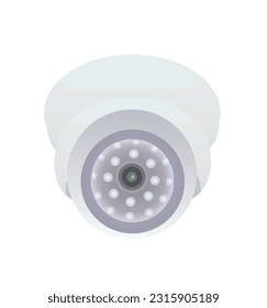 Surveillance camera lens. vector illustration