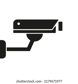 Surveillance camera on a white background. Vector illustration