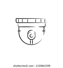 Surveillance Camera outine logo style icon. Element of photo icon for mobile concept and web apps. Outline Surveillance Camera icon can be used for web and mobile