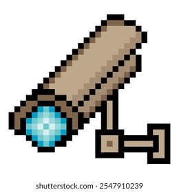  Surveillance camera in pixel art style