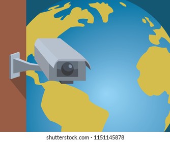 surveillance camera, planet earth