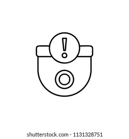 surveillance camera sign icon. Element of automation icon for mobile concept and web apps. Thin line surveillance camera sign icon can be used for web and mobile. Premium icon